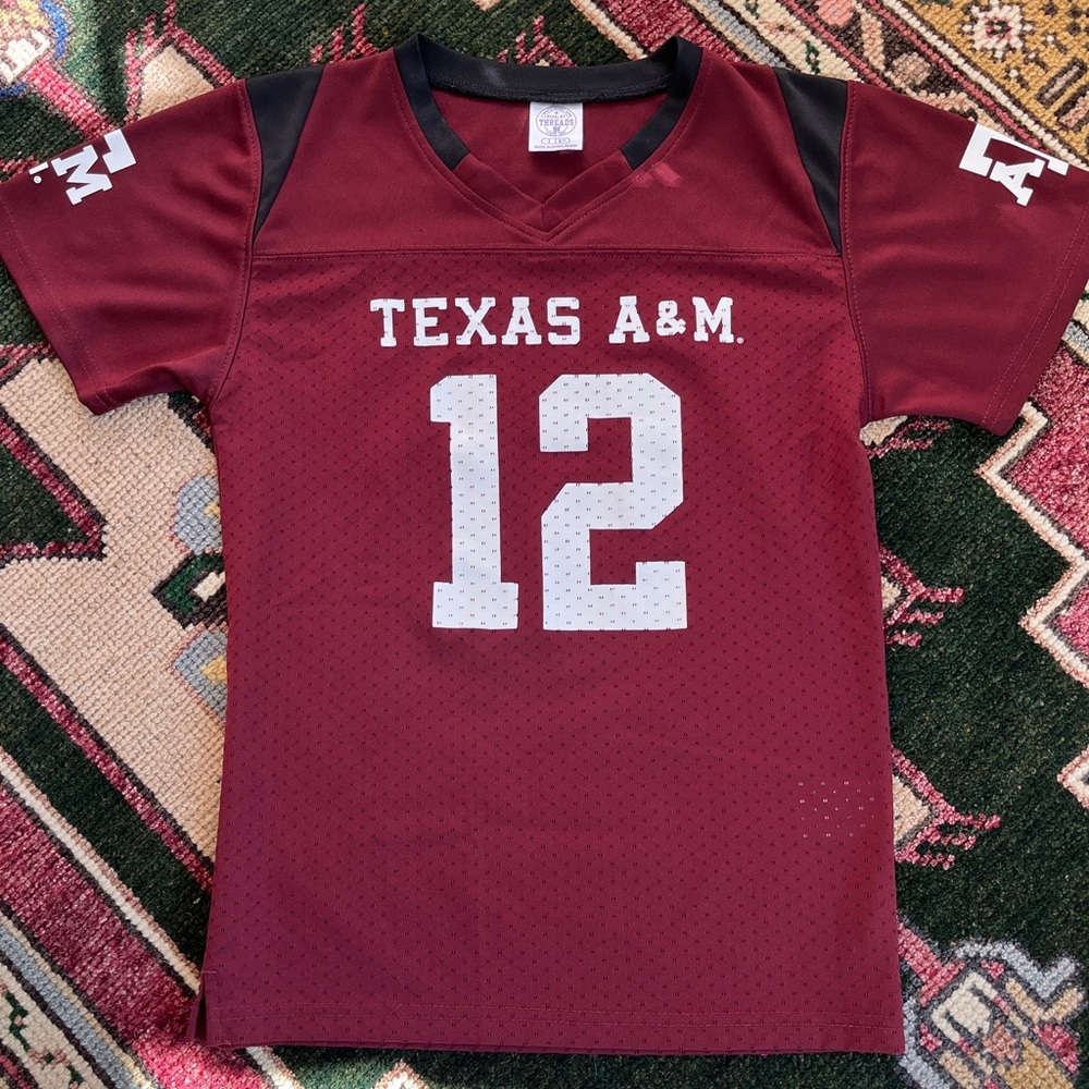 A&M Football Jersey Youth 6/7